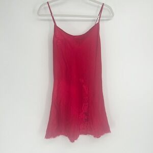 Victoria's‎ Secret Womens Coquette Y2K Madison Beer Lace Trim Slip Dress Size M